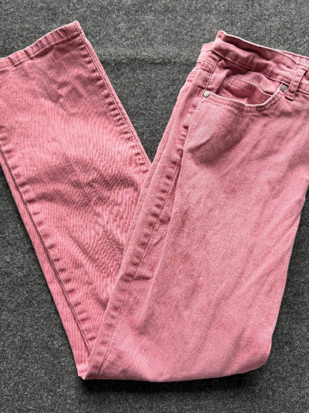 Bandolino Mandie Pink Straight Leg Jeans Women's Size 10 Stretch